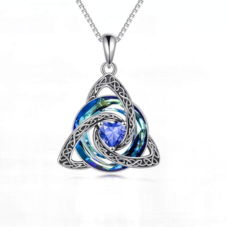 December · Tanzanite witch knot pendant