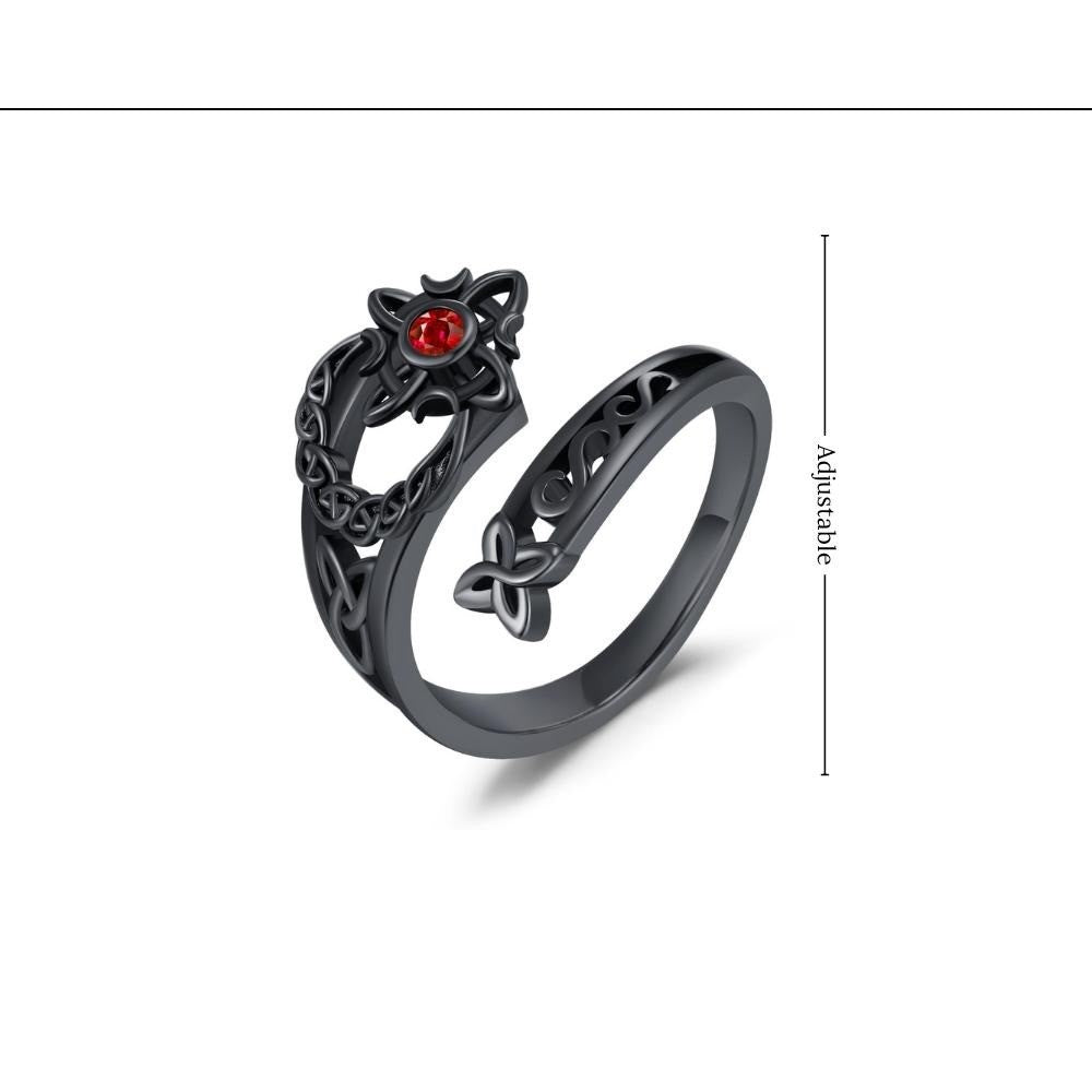 Twilight Knot Ring adjustable open band