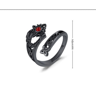Twilight Knot Ring adjustable open band