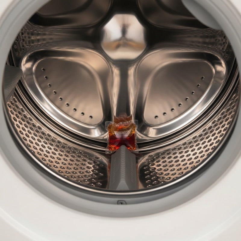 One capsule in the empty drum