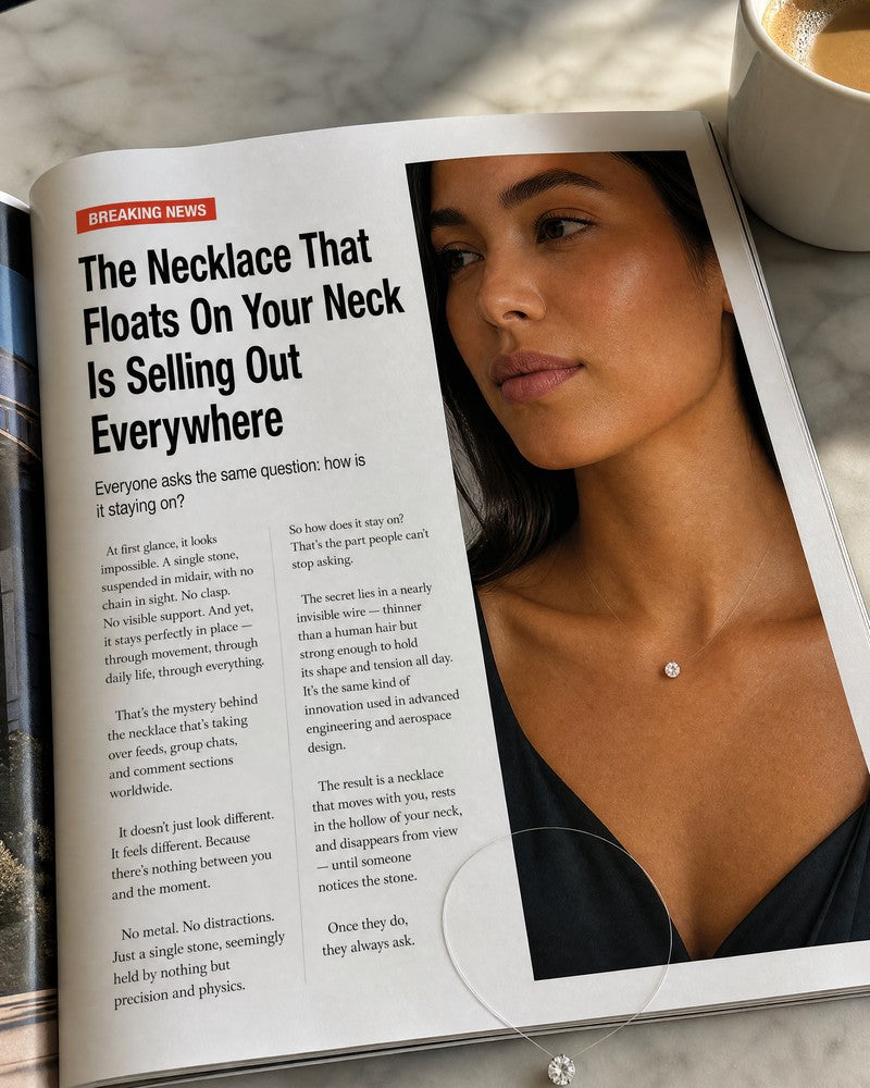 VIRAL SENSATION: Why This Floating Necklace Keeps Selling Out (And Why You're About to Order One)